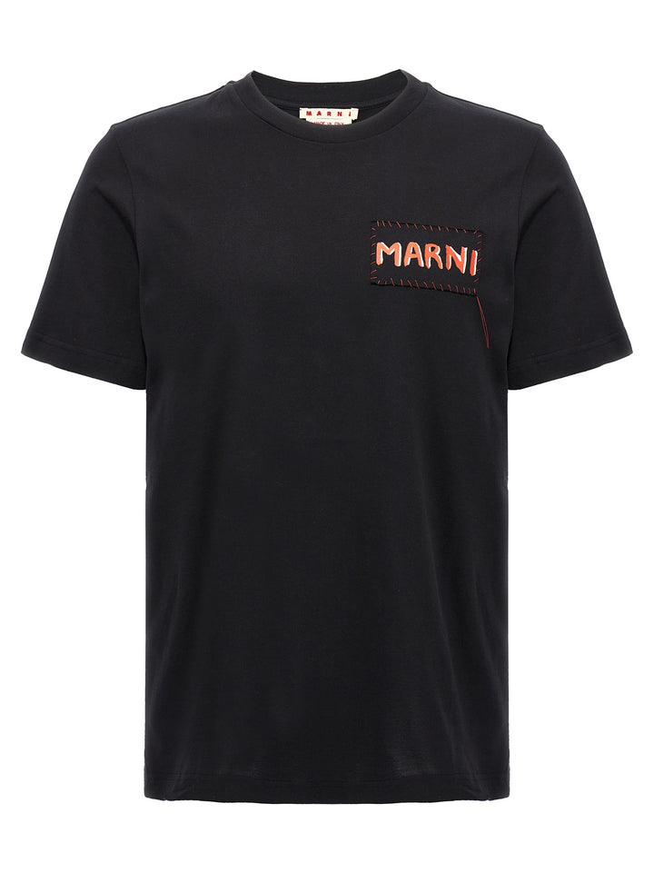 Marni Logo T-shirt - Black | a8186a893549c5d8eb0a2539e8b308660f0dd9b4