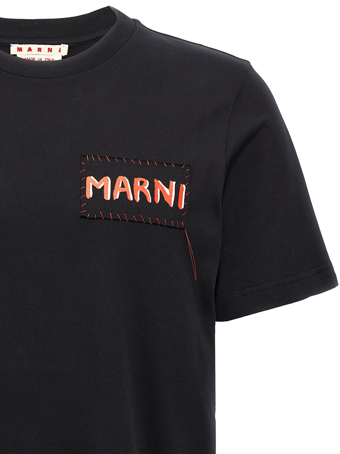 Marni Logo T-shirt - Black | ecbe89b581015ead31ff5a5e69cb0f849cfee21d