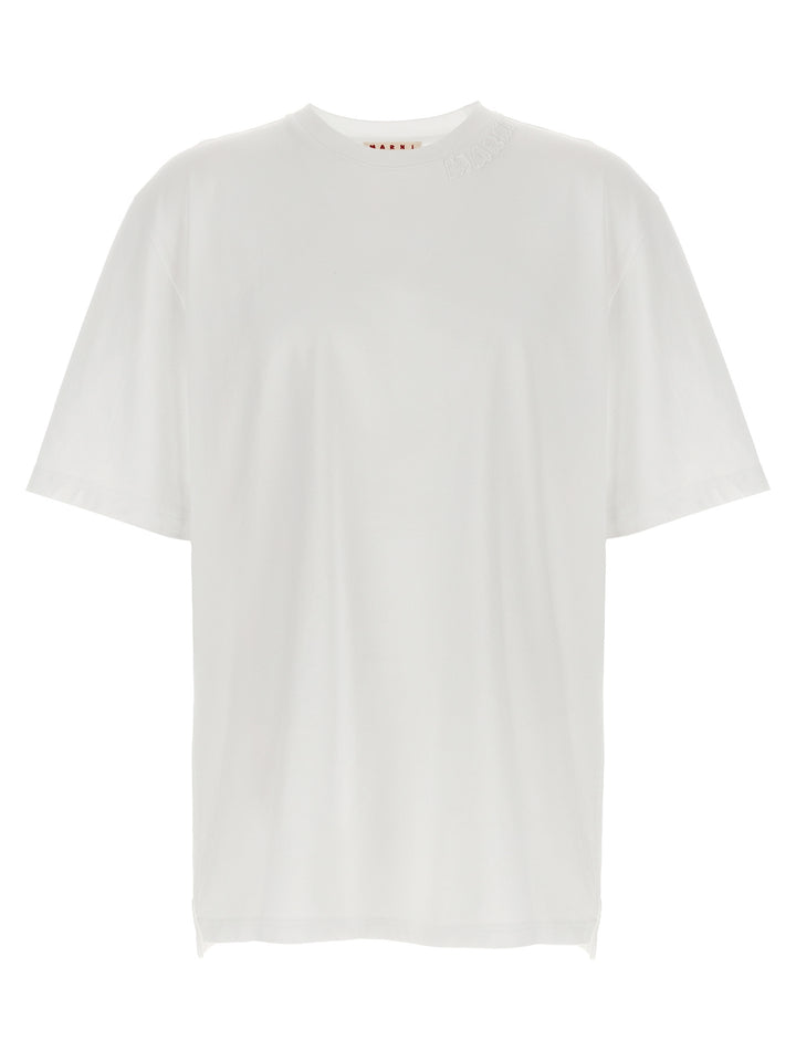 Marni Logo Patch T-shirt - White | 6ead88a8fe945c209a8ba6a8d14a1b7cd1cf1ee0