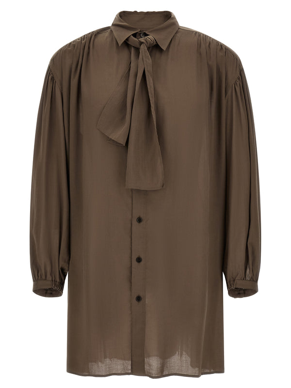 Shirt With Scarf Shirt And Blouse Green