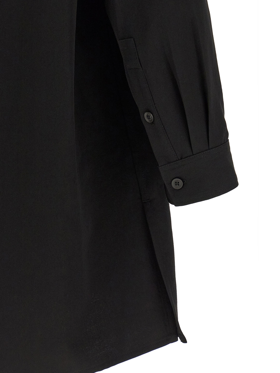 Yohji Yamamoto China Button Shirt and Blouse - Black | 1ee88bd253086879ba3adee0fa00a752190ec27c