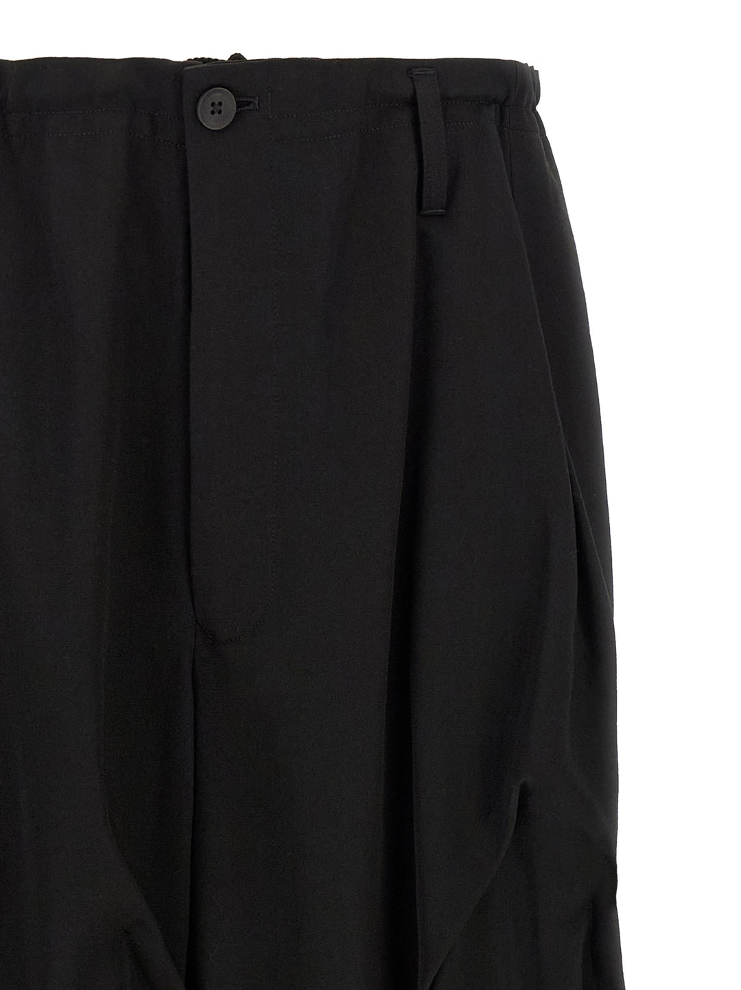 Yohji Yamamoto Tuck Pants - Black | f4a4076efbbb36621d67973456df3150dcc55b82
