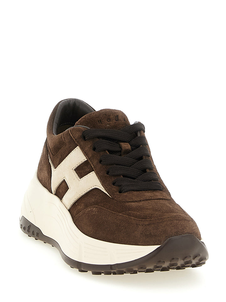 Hogan	 Hogan Hi-Fi Sneakers - Brown | 9d60311700e443fd774e06affaf4b51028130326
