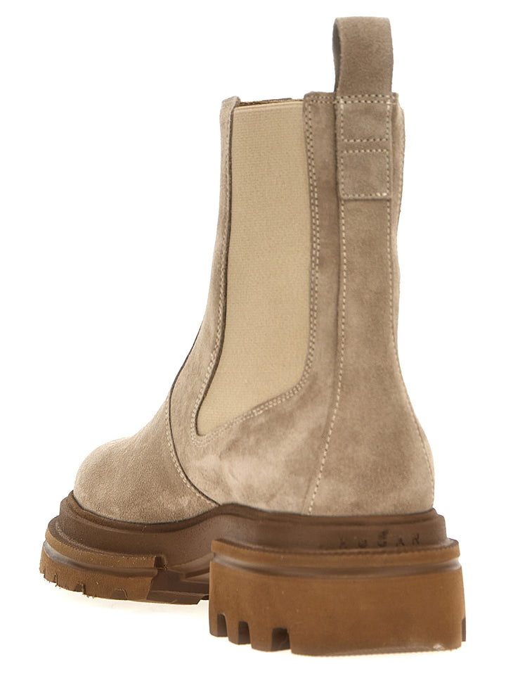 H674 Boots, Ankle Boots Beige