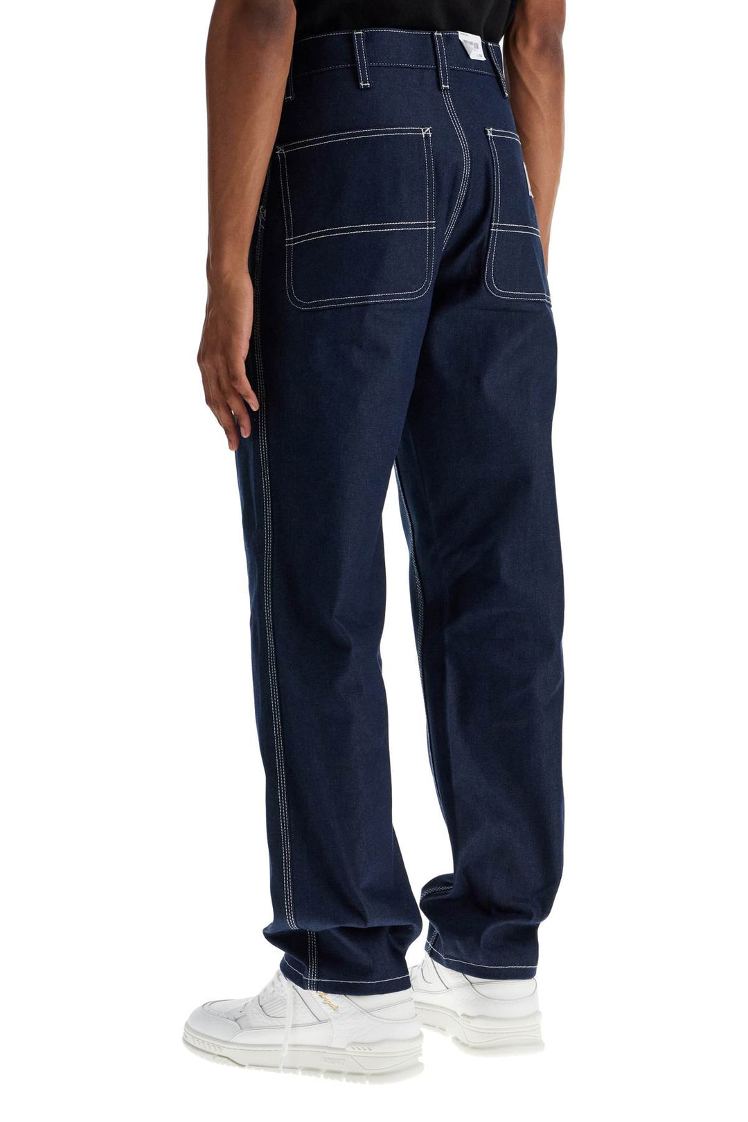 Pantaloni Simple In Denim