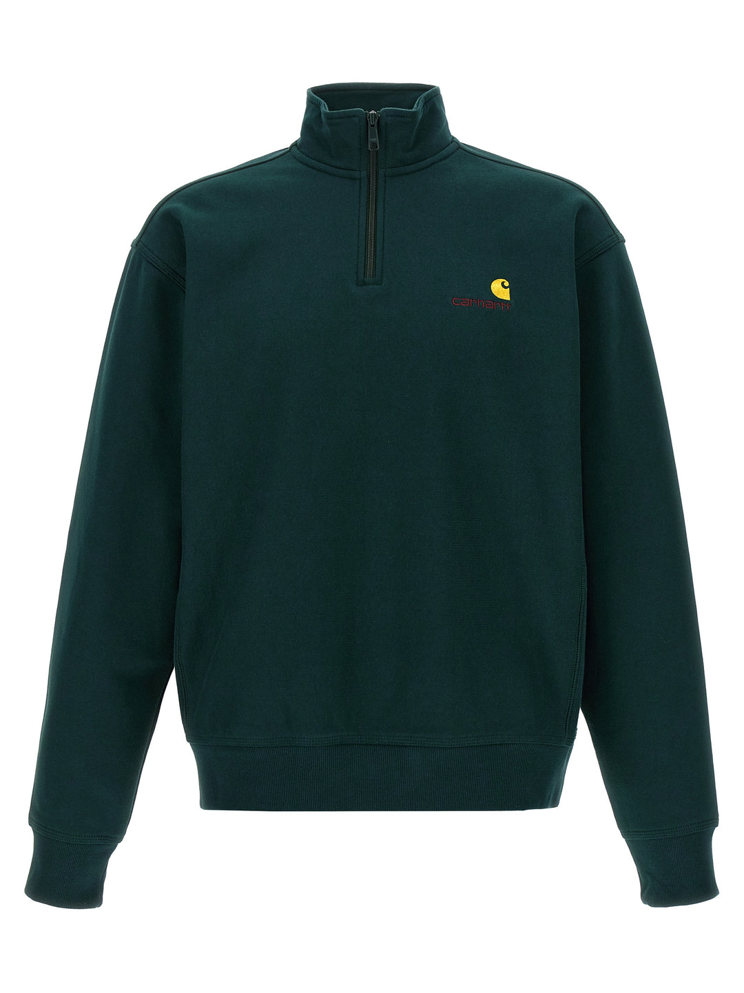 Carhartt Wip American Script Sweatshirt - Green | c29df3f3344cffb4f9bdd4b02b751b7ad7fb9330