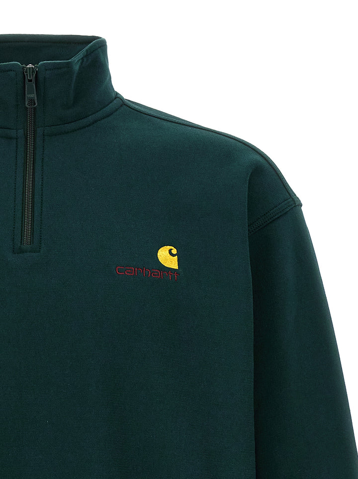 Carhartt Wip American Script Sweatshirt - Green | 227185932fe67dd5ce0af65681c6aec705a24faa