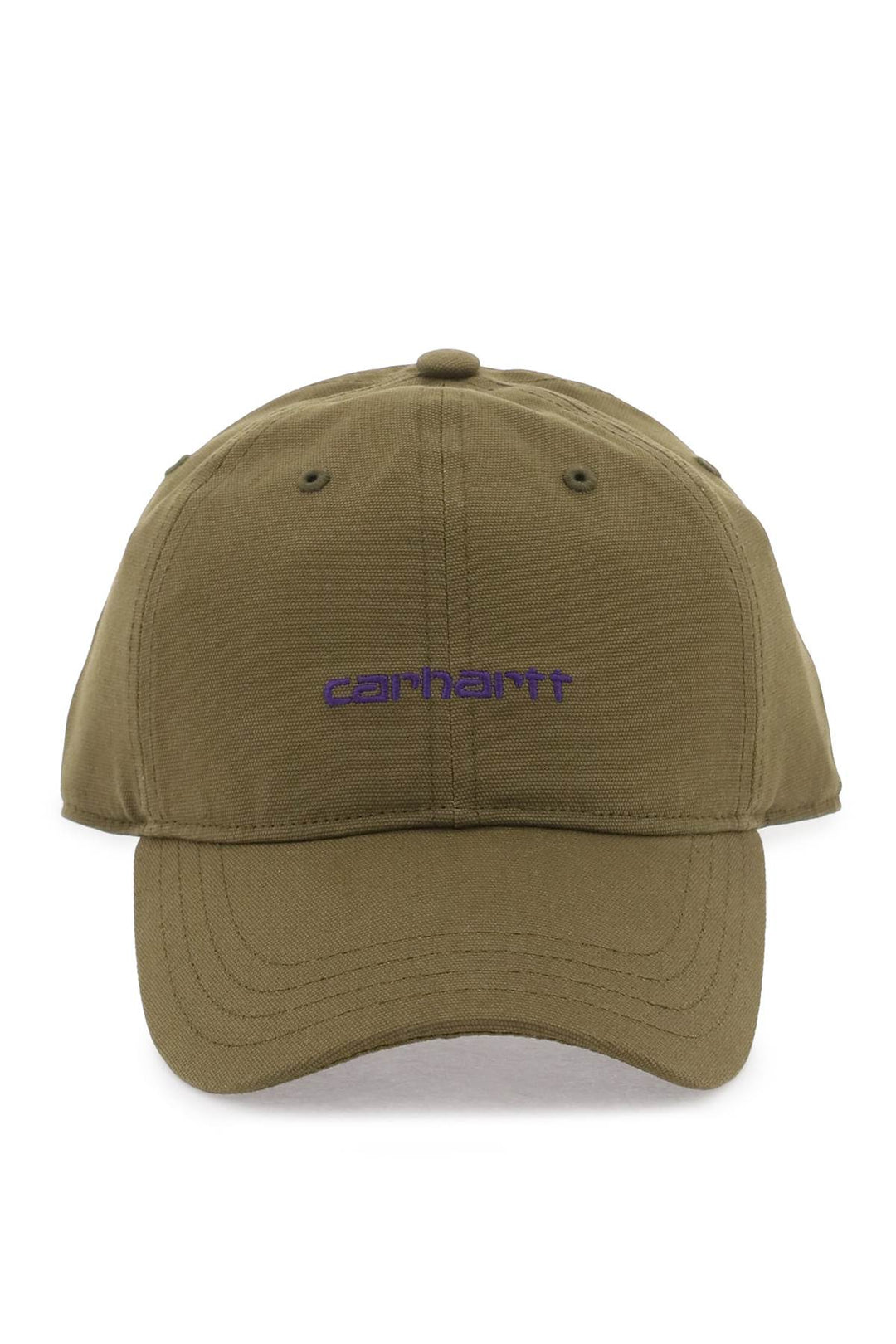 Canvas Script Baseball Cap