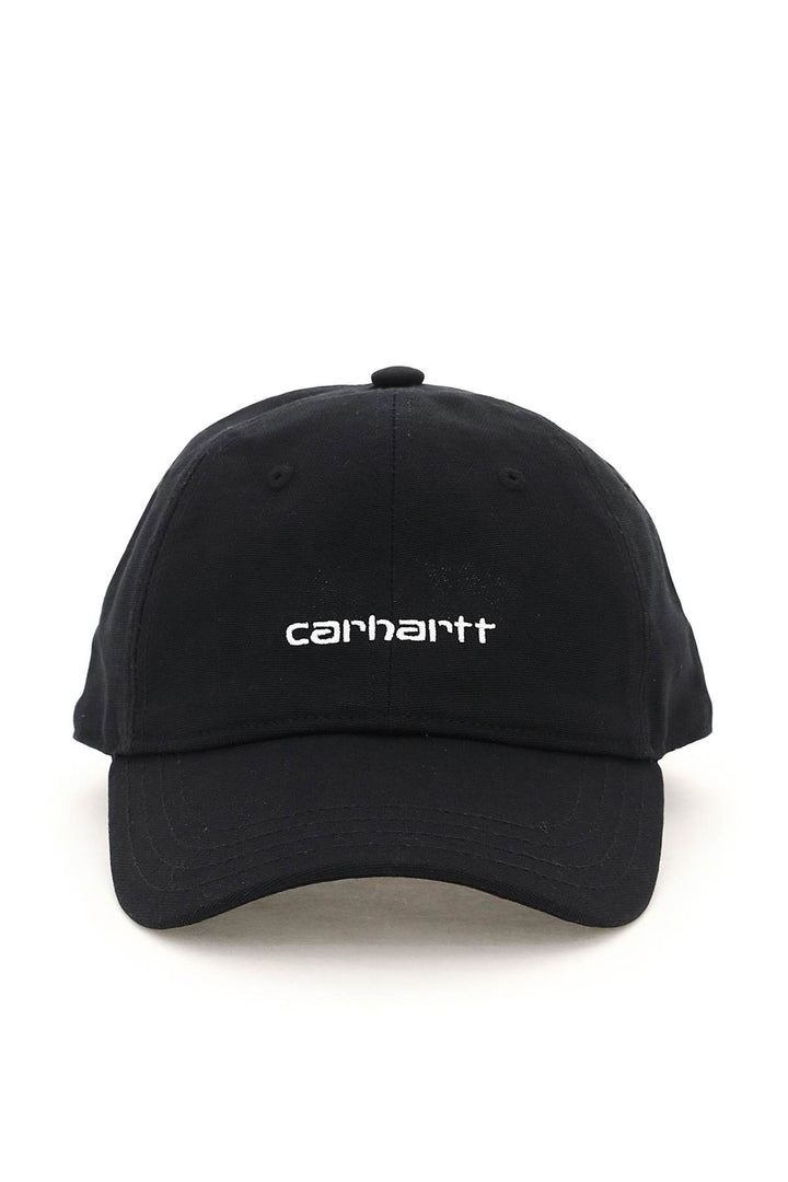 Canvas Script Baseball Cap