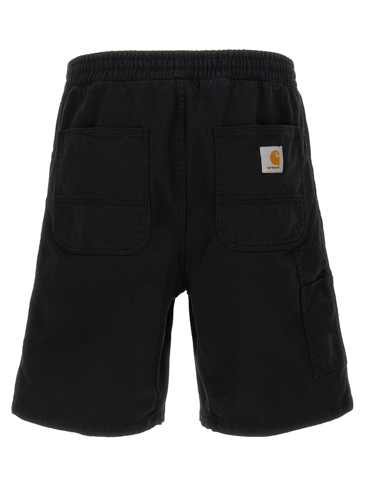 Carhartt Wip Flint Bermuda and Short - Black | f9349f0a3e6b59ab07feb011d3ccbba9244cbb7f
