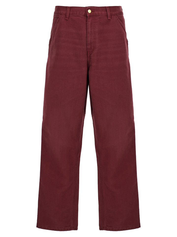 Single Knee Pants Bordeaux