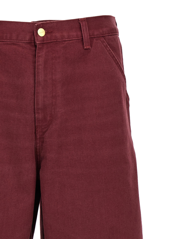 Single Knee Pants Bordeaux