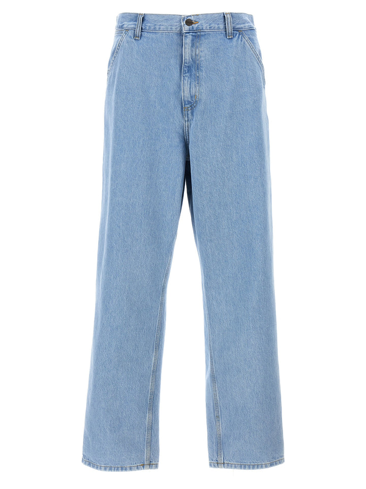 Single Knee Jeans Light Blue