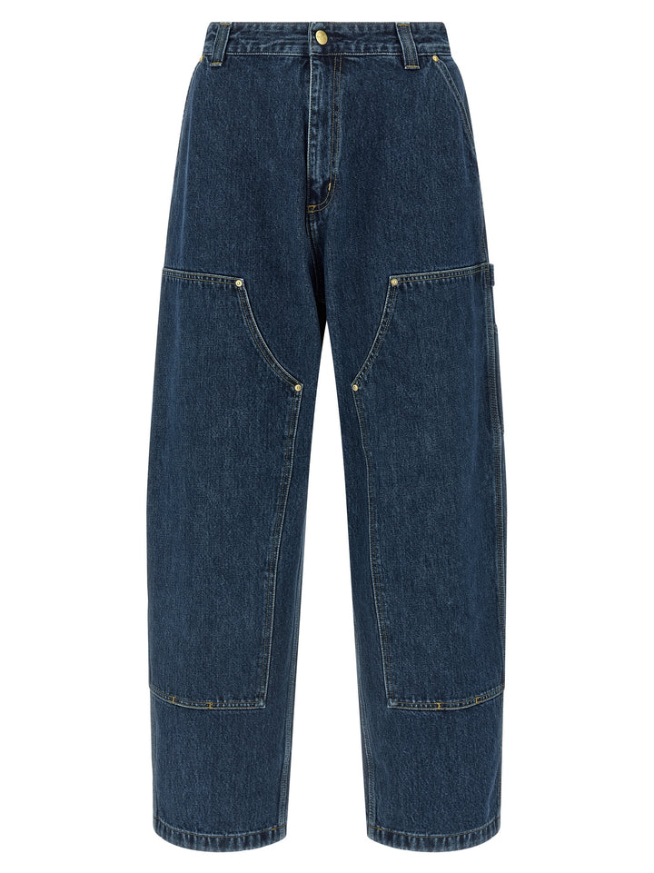 Carhartt Wip Nash Double Knee Jeans - Blue | 33ce0a2db38ff8ffea01961604937dc6f4d82eef