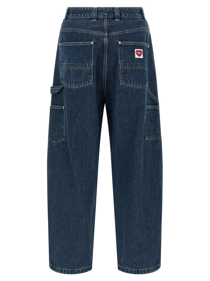 Carhartt Wip Nash Double Knee Jeans - Blue | 127df28b1e8ae3bf289d75c4d83fb52319cf9a04