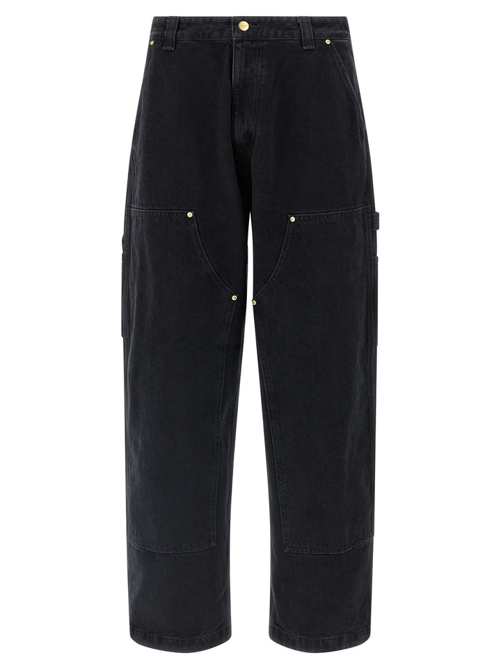Carhartt Wip Nash Double Knee Jeans - Black | 02c67e7e6ede489a12e2d6048af0faf1b8ca6167