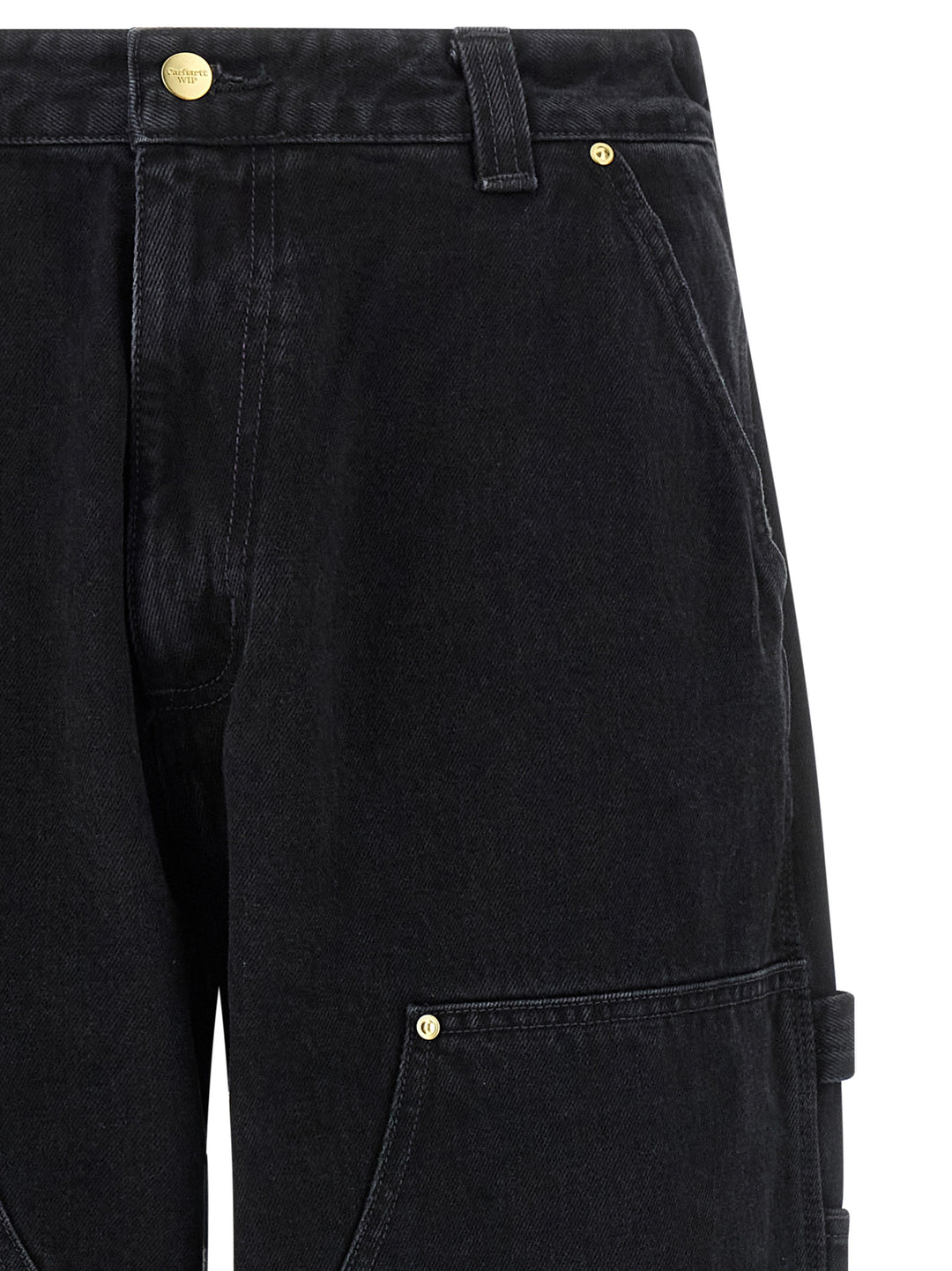 Carhartt Wip Nash Double Knee Jeans - Black | cced3efb078ea8f5f3fa95ff74f2cd54ce4120be