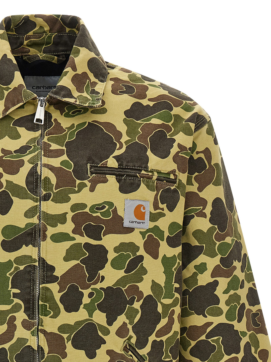 Carhartt Wip Duck Detroit Puffer Jackets - Green | cab7fce65507d31771a23b03549dc0ef132ea3a5
