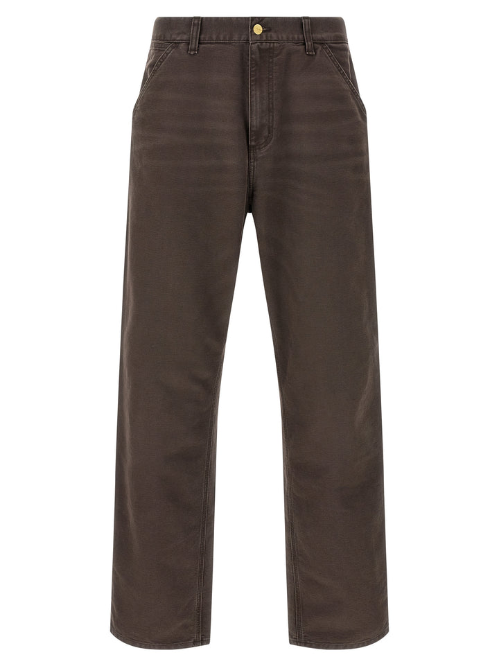 Carhartt Wip Single Knee Pants - Brown | c2ba1e6e039f8f01b22b8e4efefde7d83cfba0f7