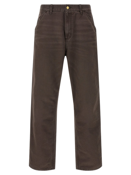 Single Knee Pants Brown