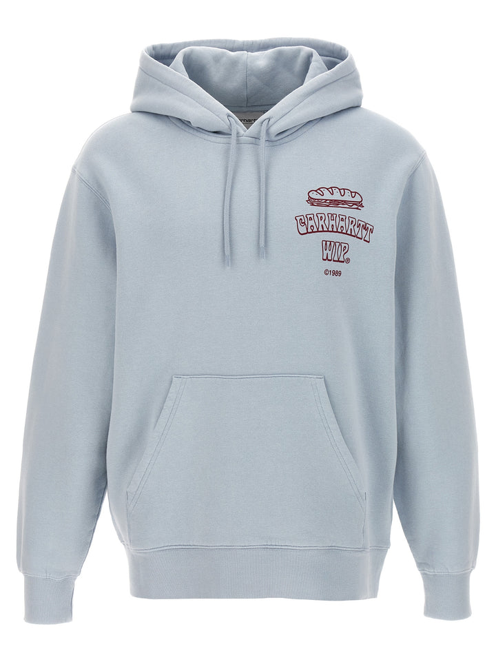 Carhartt Wip Hooded Sandwich Sweatshirt - Blue | c3e724badc787f0d899e20343f2bc6f397974e20
