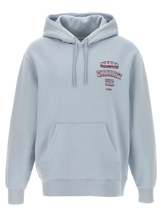 Hooded Sandwich Sweatshirt Blue