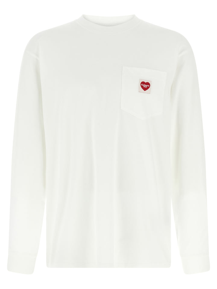 Carhartt Wip Pocket Heart T-shirt - White | 95e76acfcbe704fec3cac42085fb5ff4371d17ca