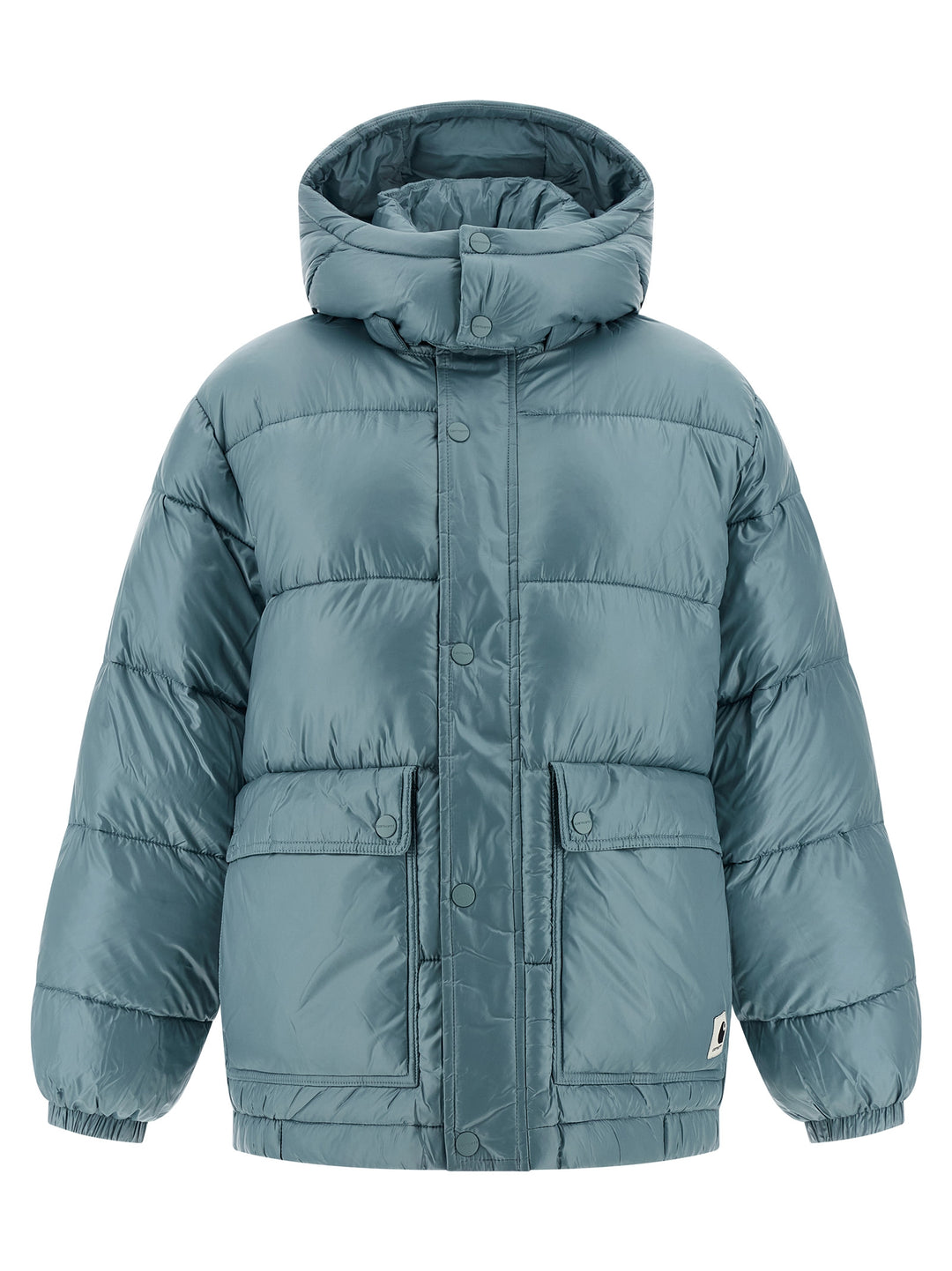 Carhartt Wip Benson Puffer Jackets - Light Blue | ea281e652853bb8081480e560e9e35b3b8eef4ae