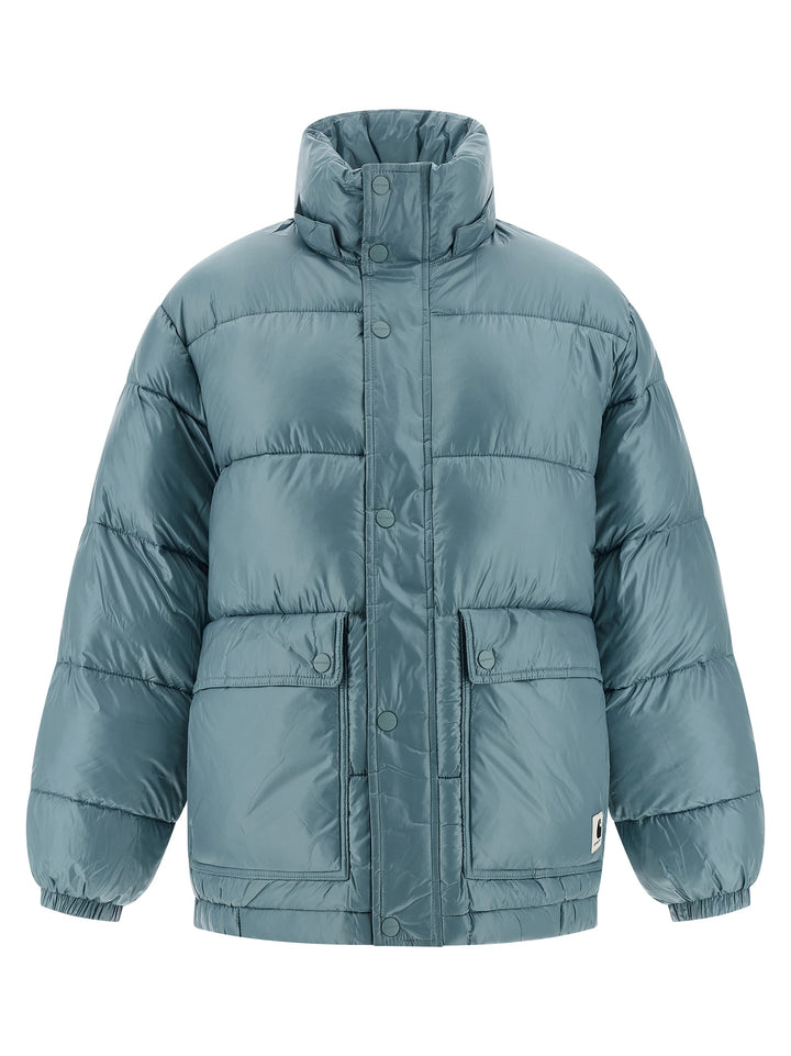 Carhartt Wip Benson Puffer Jackets - Light Blue | 0826f8dfeae327ea4e04823ffdf03b39273c15ee