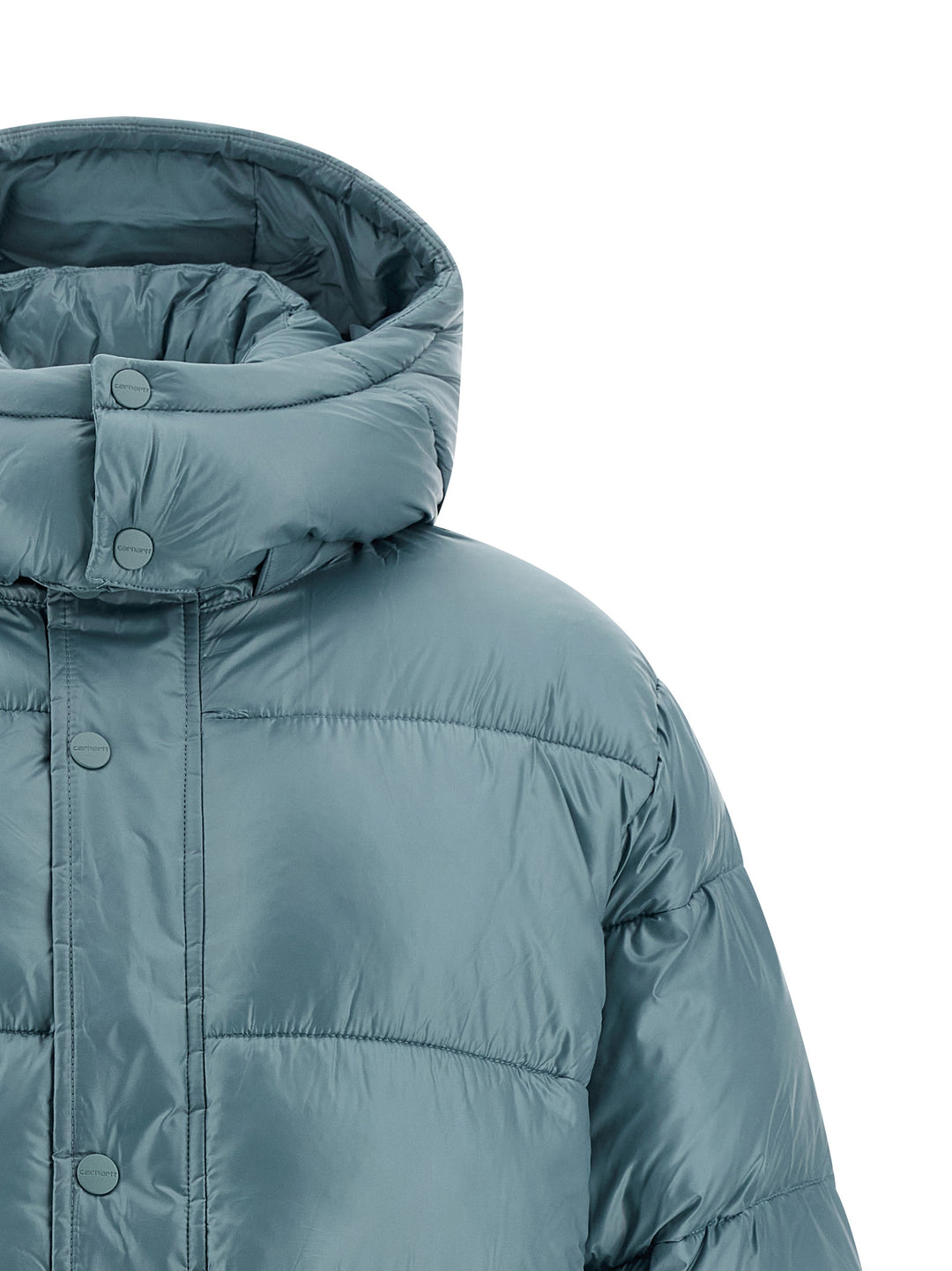 Carhartt Wip Benson Puffer Jackets - Light Blue | 81947e91f658008b0561a8fcef85a6e22fde6422