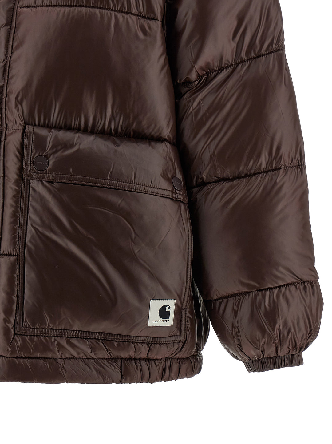Carhartt Wip Benson Puffer Jackets - Brown | eee75a405f62cef723c771e8b3ab671d68572b46
