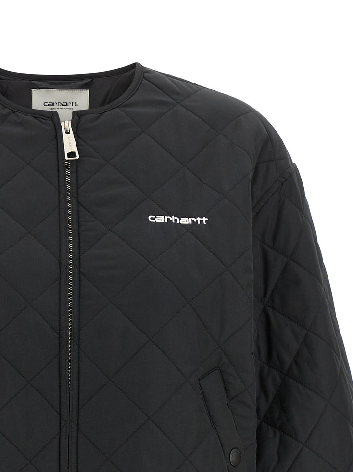 Carhartt Wip Elma Puffer Jackets - Black | 20976ce9a5182de9f15b42669dd16e1c38bbfc0f