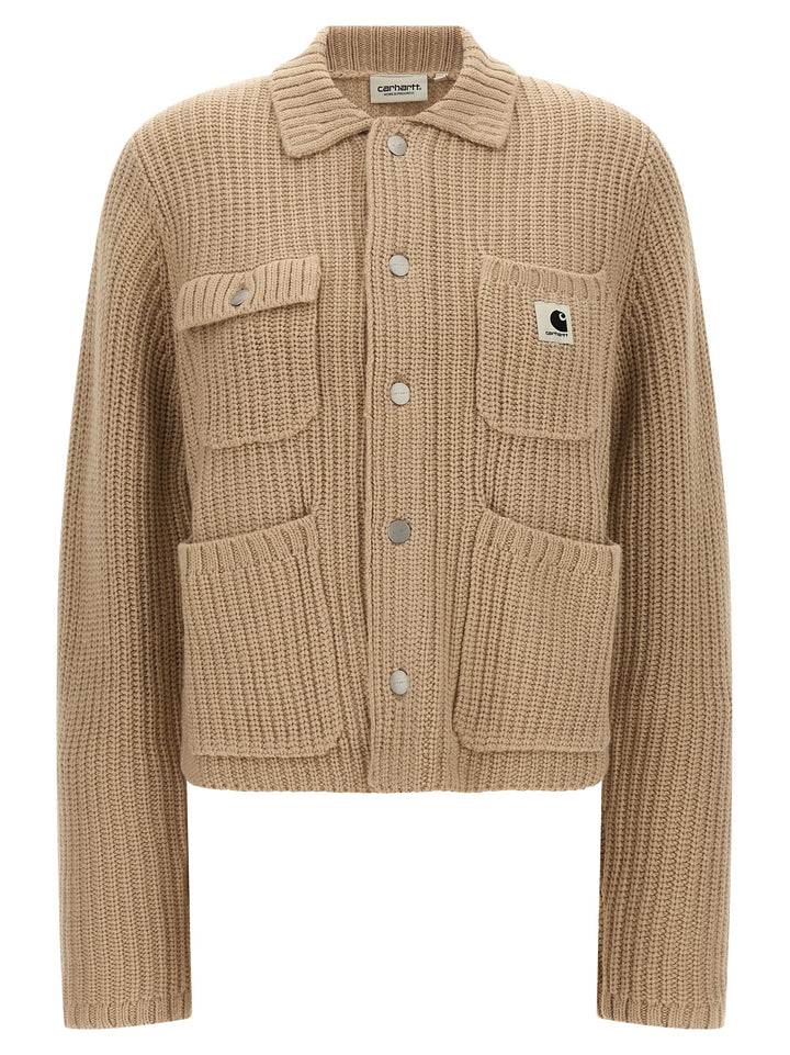 Carhartt Wip Michigan Sweater Sweaters and Cardigans - Beige | 5e725b2bd64ae322a2a613f5902b03496834ba9f