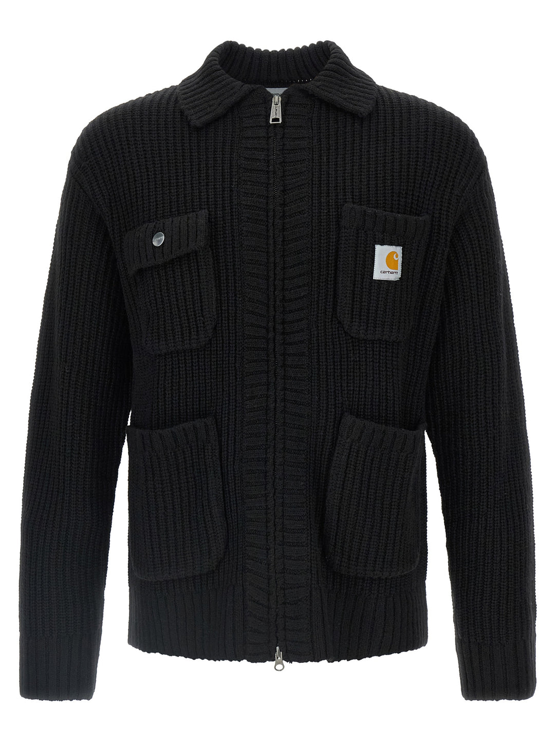 Carhartt Wip Chore Knit Jacket Sweaters and Cardigans - Black | 88cfb5d740eed48002e2d4010af29b15649b51a3