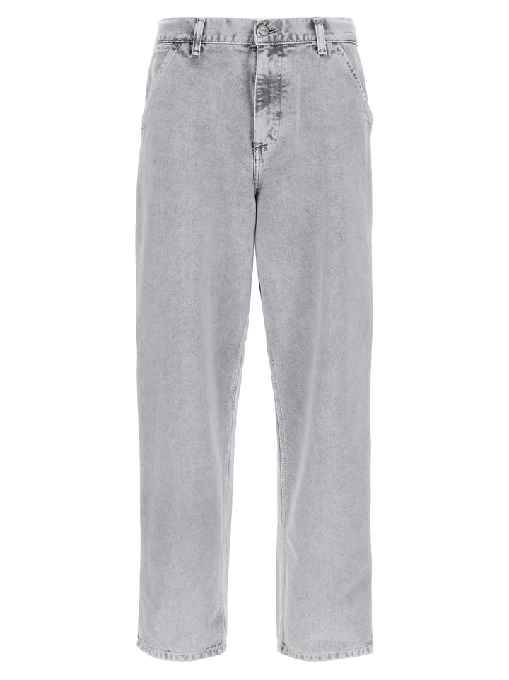 Carhartt Wip Single Knee Jeans - Gray | d8918791815106af27fcb63361aff66f9659a72f