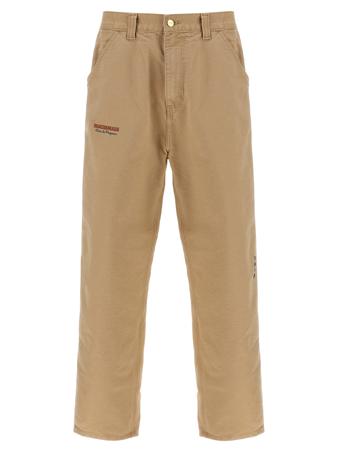 Carhartt Wip Single Knee Graphic Pants - Beige | 90267dac5c374d948581c6691ba91557f98d5176