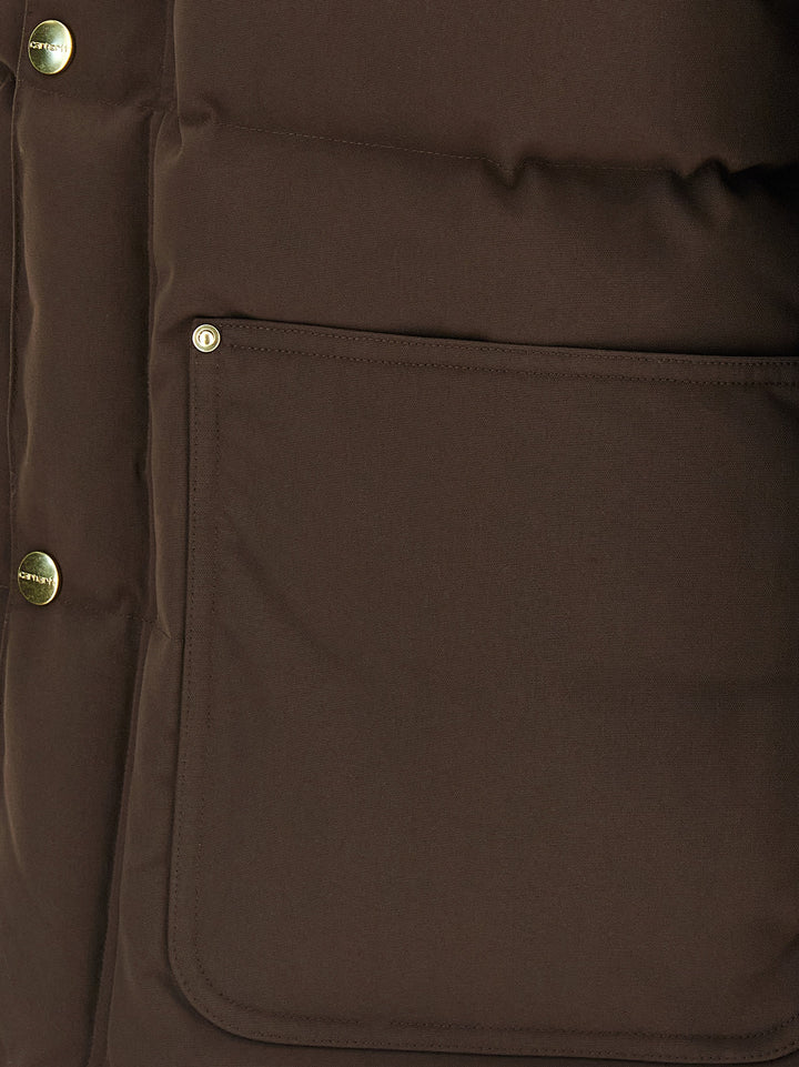 Carhartt Wip Rayler Puffer Jackets - Brown | 7ea43c8287cc41d2c7a3e0fb7acffab2a25e054f