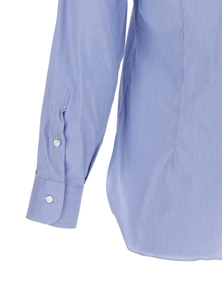 Poplin Shirt Shirt, Blouse Light Blue