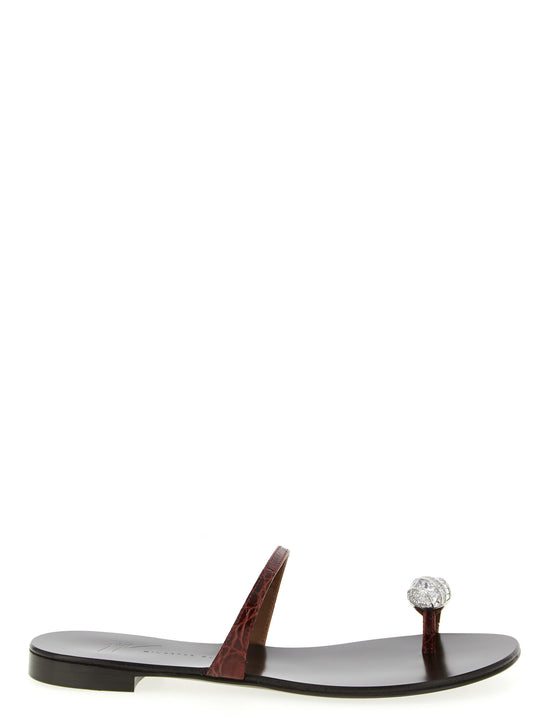 Icon Ring Sandals Brown