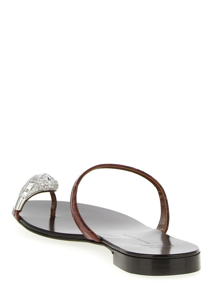 Giuseppe Zanotti Icon Ring Sandals - Brown | 68f2090aa3bb2eb3da5de9ccd9086611991cc7f8