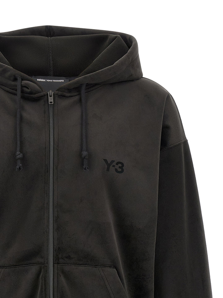 Y-3 Velvet Sip Hd Sweatshirt - Black | f0a49019e7e6e28516db59618108e7350ef01b14