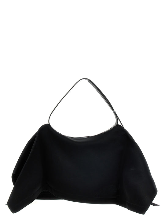 Enveloping Square Shoulder Bags Black