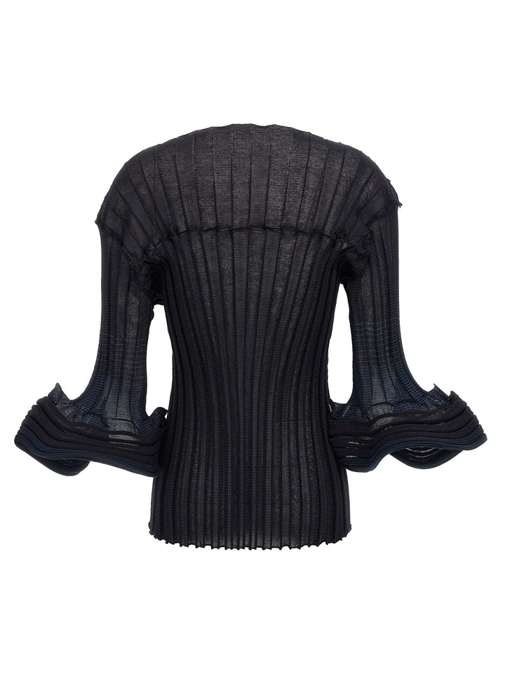 Issey Miyake Asagao Tops - Blue | a30e771eb4c0a9de7b5b2e6afbf6cd880ff62cc7