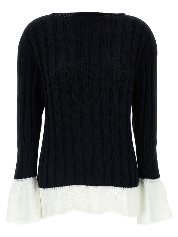 Behind The Scenes Sweaters And Cardigans White/Black