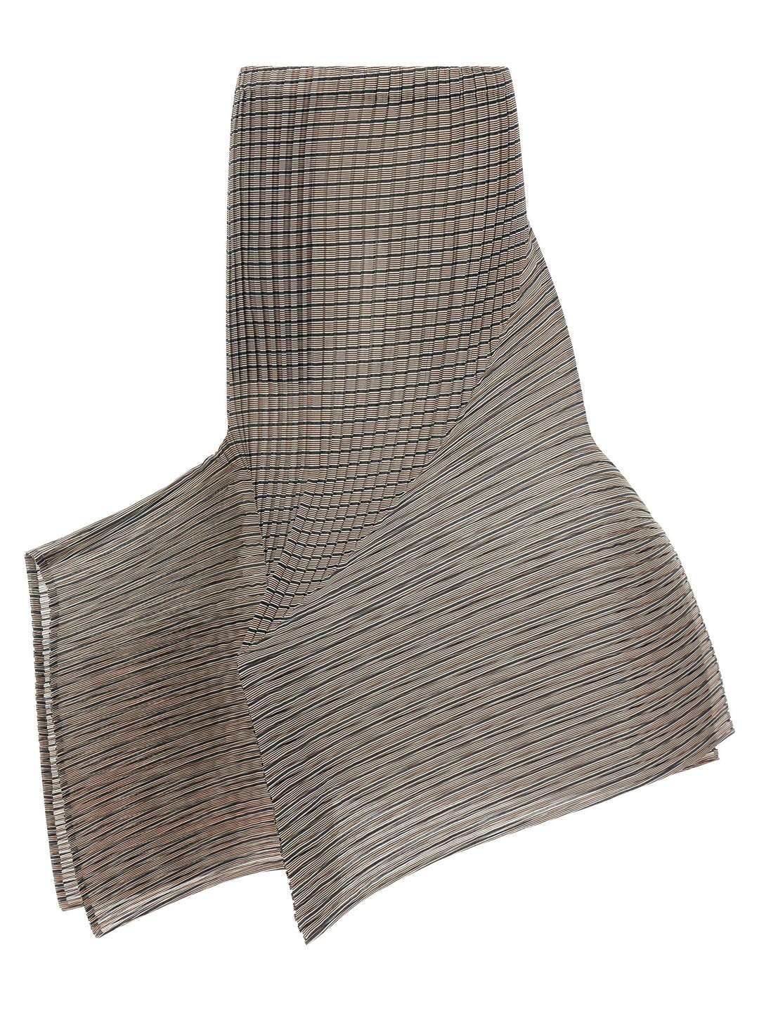 Issey Miyake Generic Stripes (Machine Pleats) Skirts - Brown | 1a7e27daa8bcff2e4b6efd8c66b6bddac98d3611
