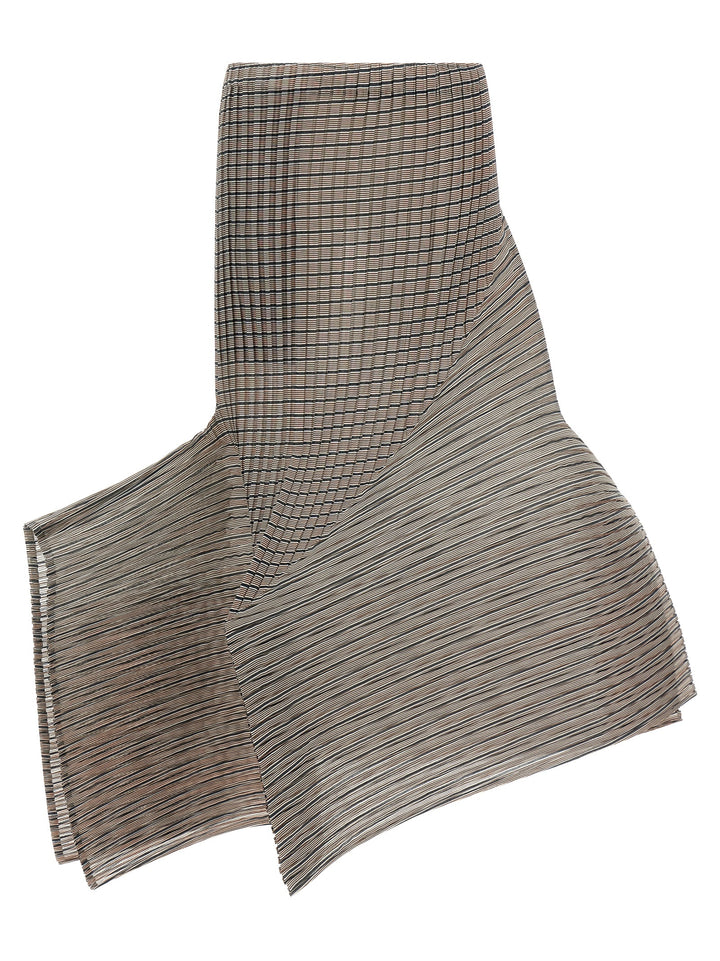Issey Miyake Generic Stripes (Machine Pleats) Skirts - Brown | 1a7e27daa8bcff2e4b6efd8c66b6bddac98d3611