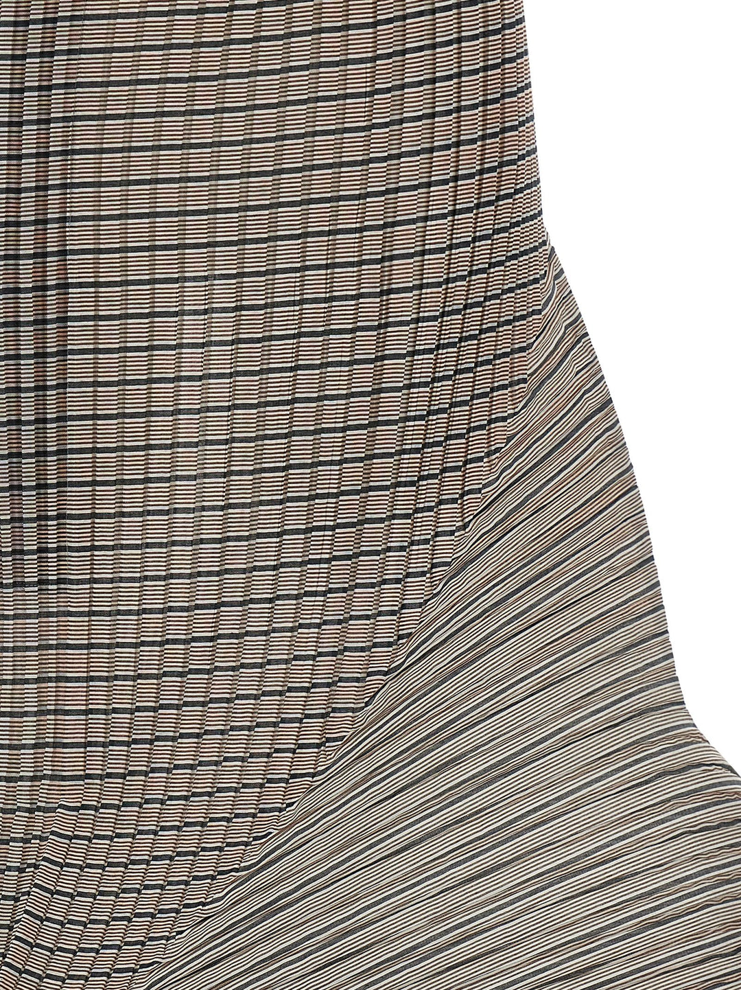 Issey Miyake Generic Stripes (Machine Pleats) Skirts - Brown | 69678c2236cd77736ca387ef0a981767f52eba0e
