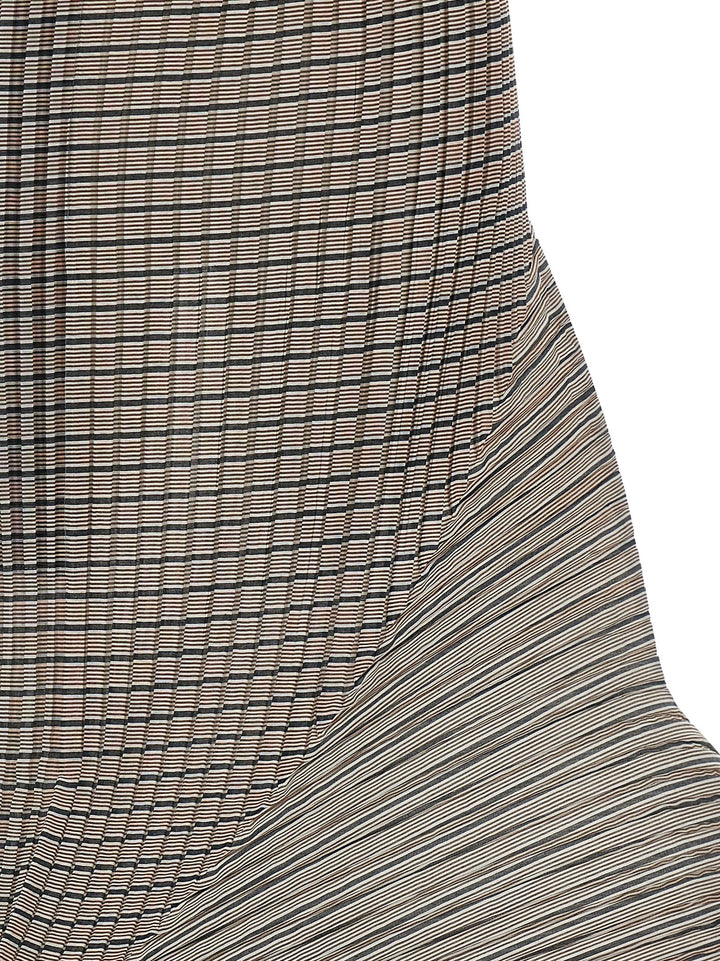 Issey Miyake Generic Stripes (Machine Pleats) Skirts - Brown | 69678c2236cd77736ca387ef0a981767f52eba0e