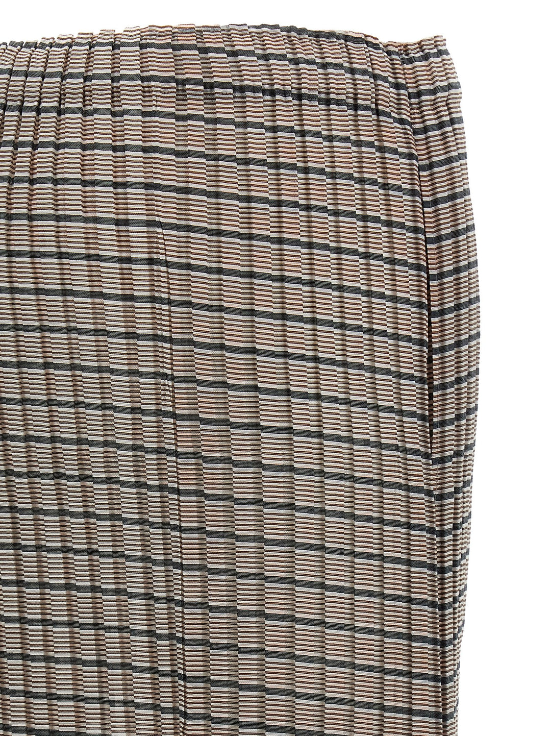 Issey Miyake Generic Stripes (Machine Pleats) Skirts - Brown | 34c0e4af815d9fd82fe16b535715bfef7b2f38db