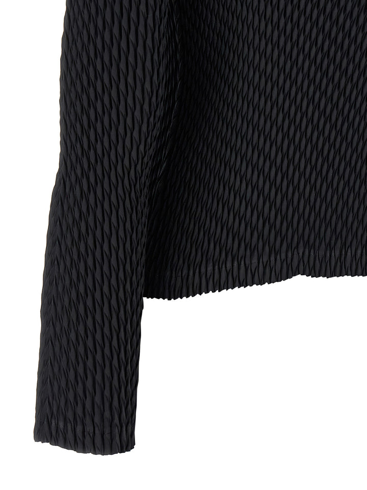 Issey Miyake Sleek Pleats Sweaters and Cardigans - Black | 0d9d2f2c8bac71c97c1101ca091e84dac84a5b3f